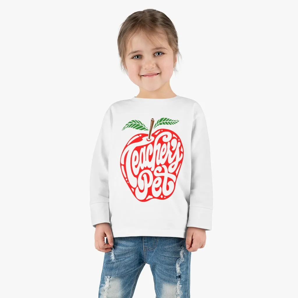 Toddler's Teacher's Pet Long Sleeve T-shirt