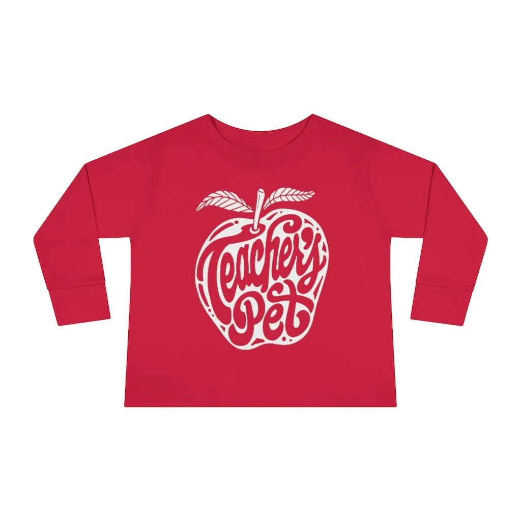 Toddler's Teacher's Pet Long Sleeve T-shirt