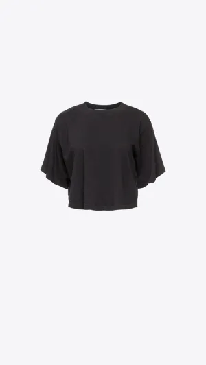 Tokyo Crop Tee - Jet Black