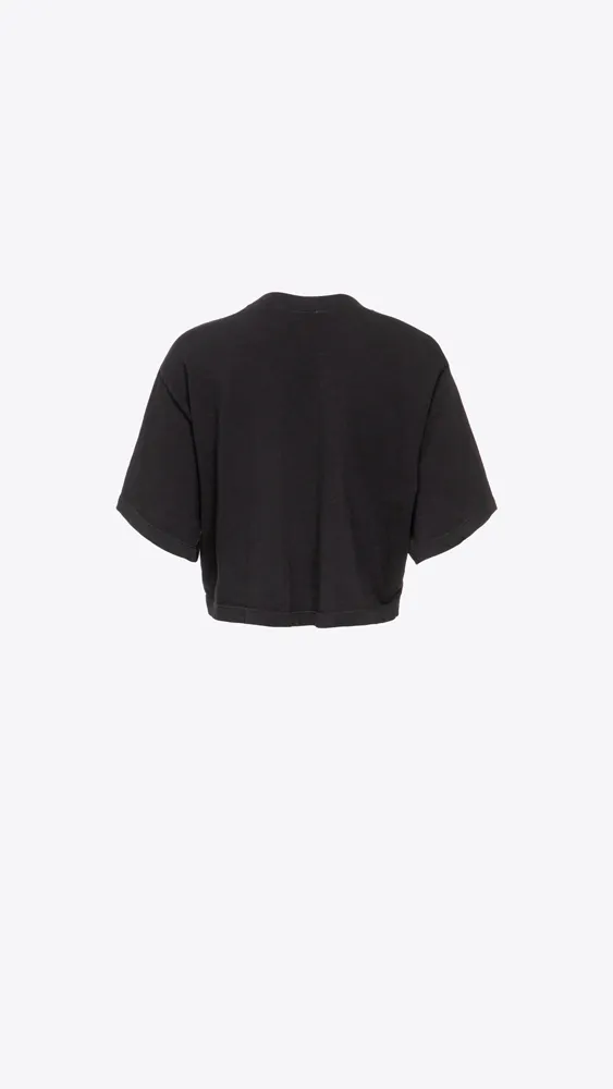 Tokyo Crop Tee - Jet Black