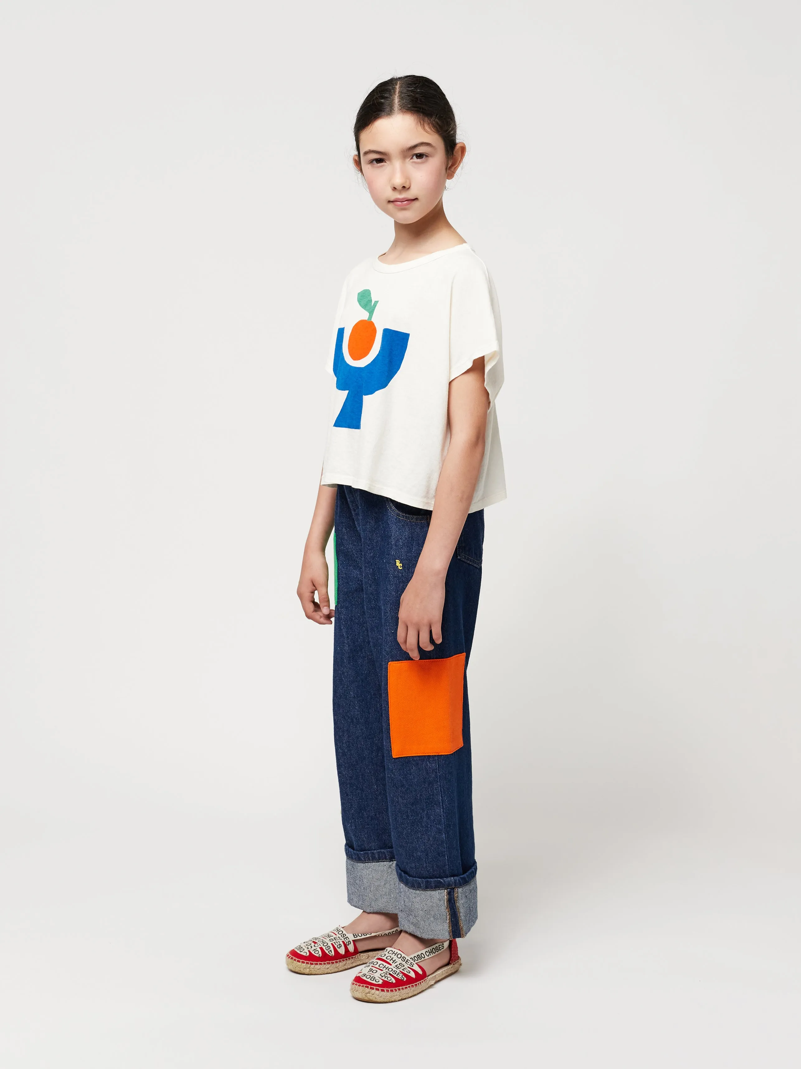 Tomato Plate cropped T-shirt