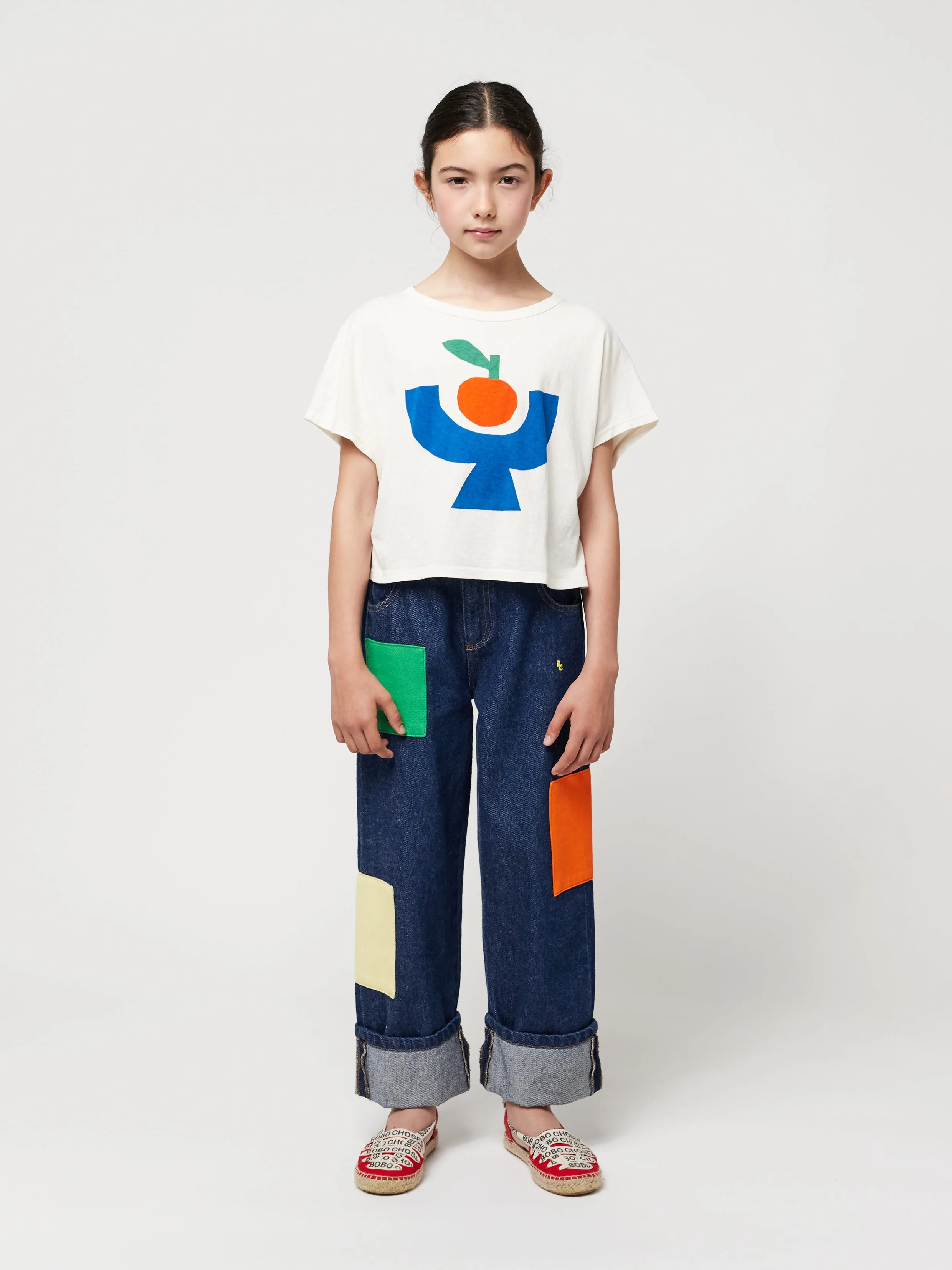Tomato Plate cropped T-shirt