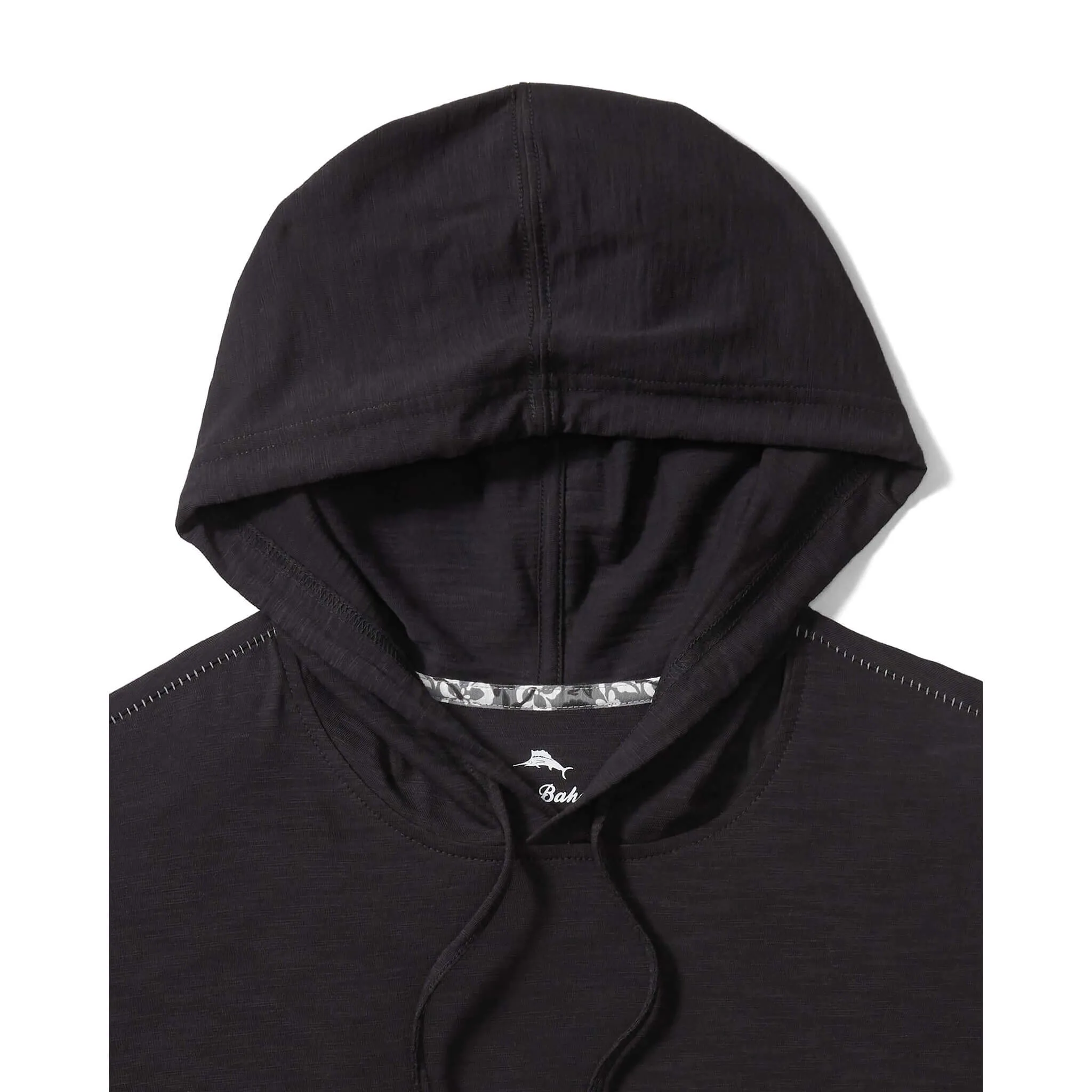 Tommy Bahama Bali Beach Hoodie Long Sleeve T-Shirt - Black