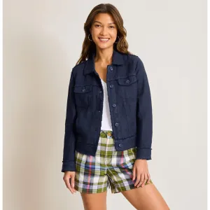 Tommy Bahama Women's Two Palms Raw Edge Linen Jacket - Coastline