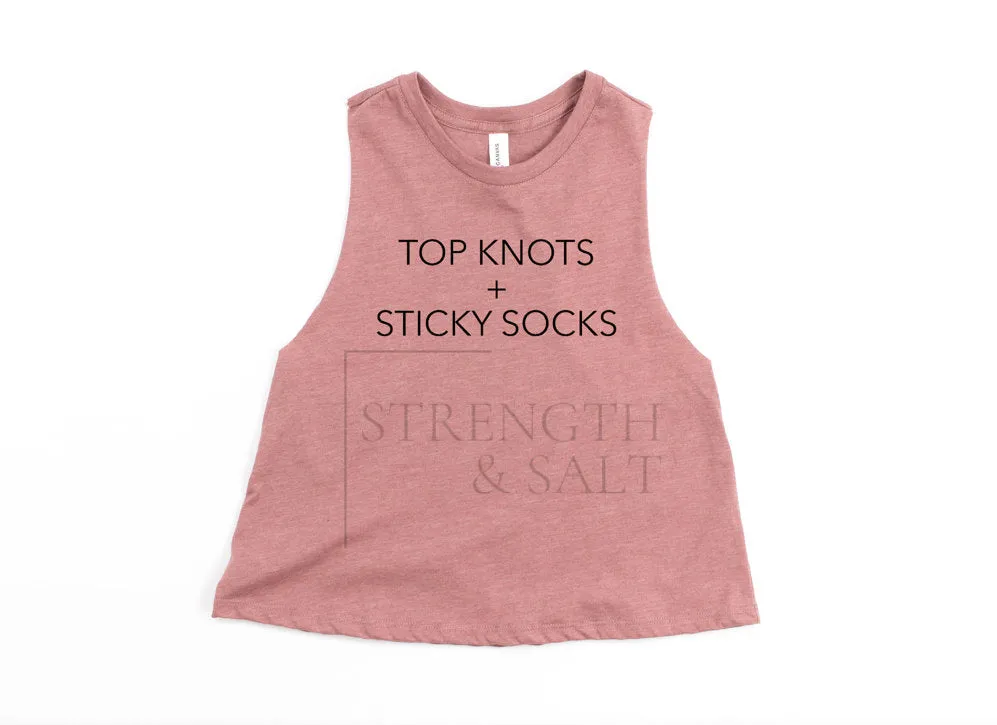 Top Knots   Sticky Socks Crop Top