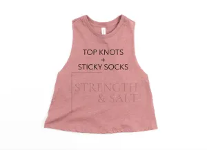 Top Knots   Sticky Socks Crop Top