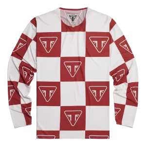 Triumph Ashton Long Sleeve Over Jersey - Red/Bone
