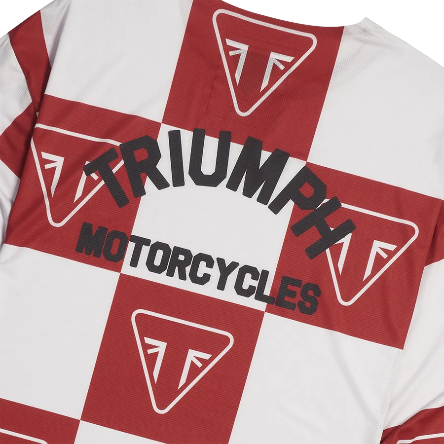 Triumph Ashton Long Sleeve Over Jersey - Red/Bone