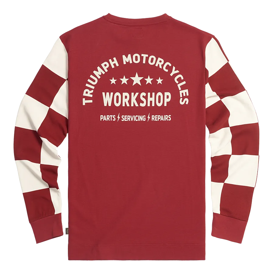 Triumph Harker Long Sleeve T-Shirt - Red/Bone