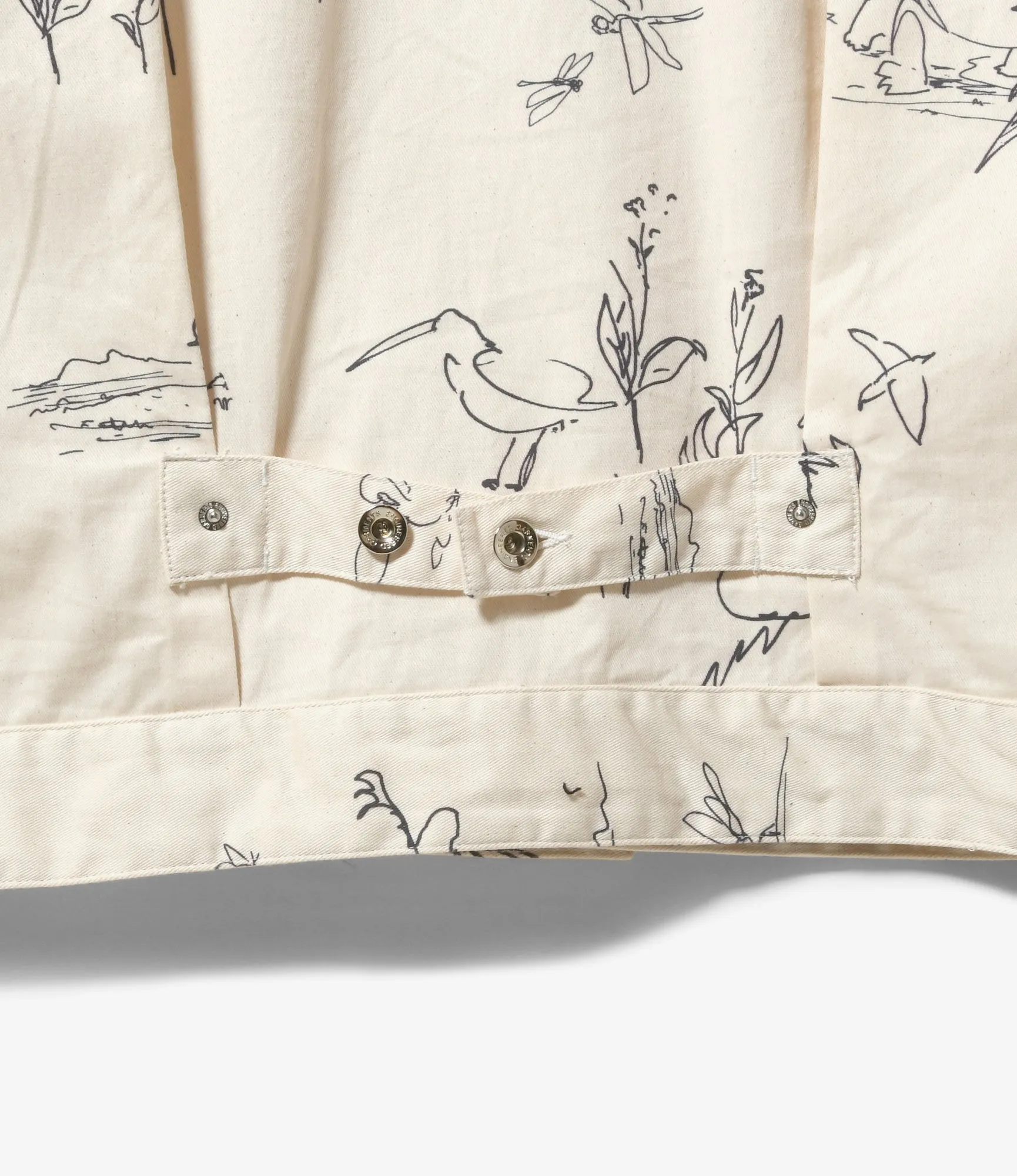 Trucker Jacket - Animal Print Flat Twill