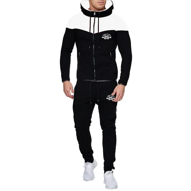 Two Piece Patchwork Hoodie
