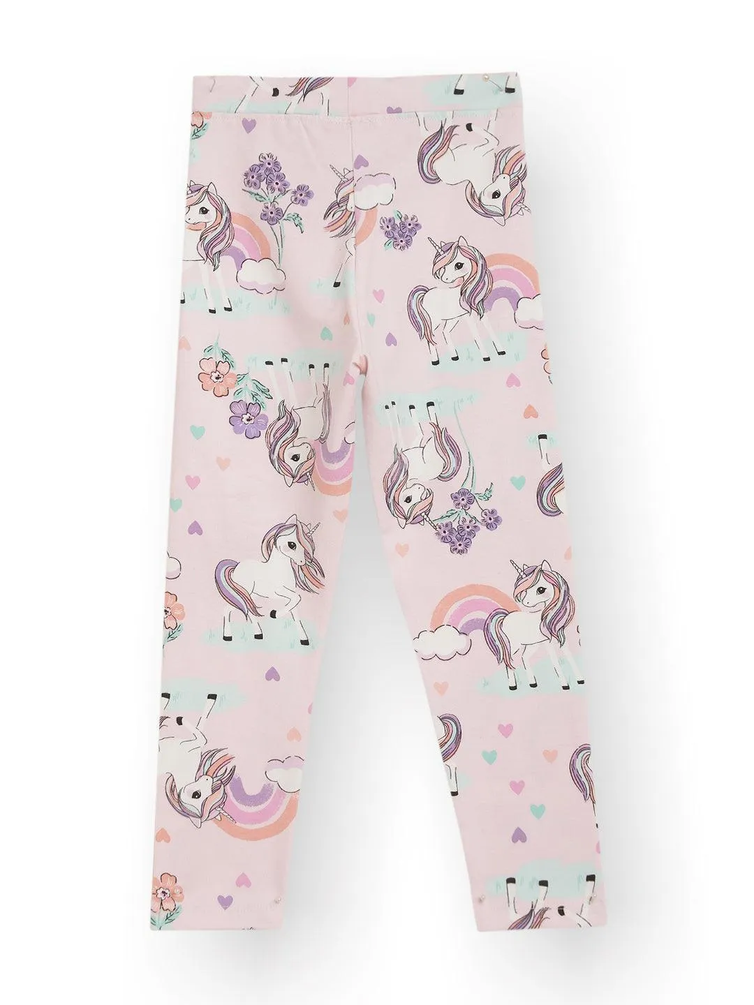 UNICORN HEARTS PINK LEGGING - PINK