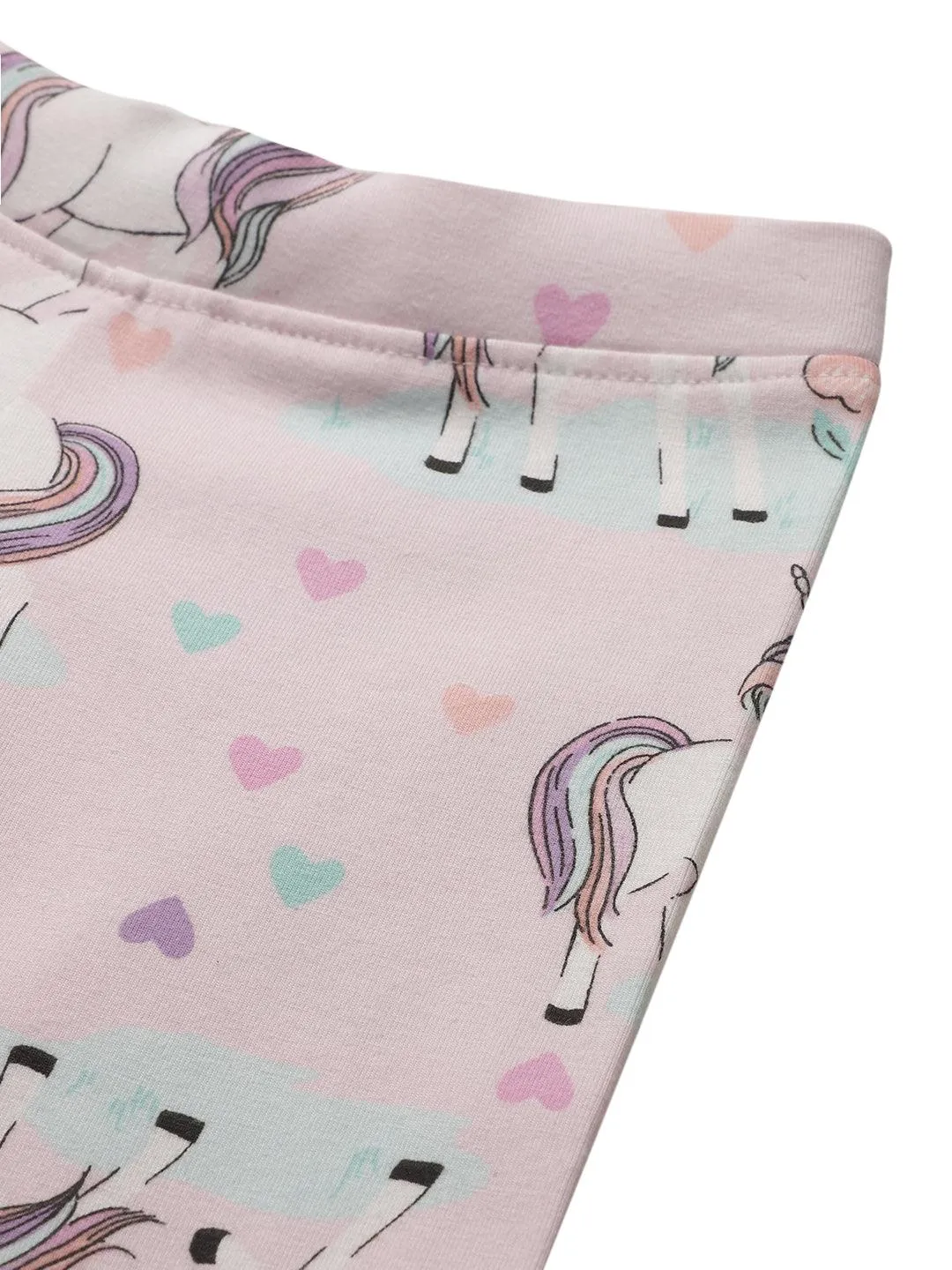 UNICORN HEARTS PINK LEGGING - PINK