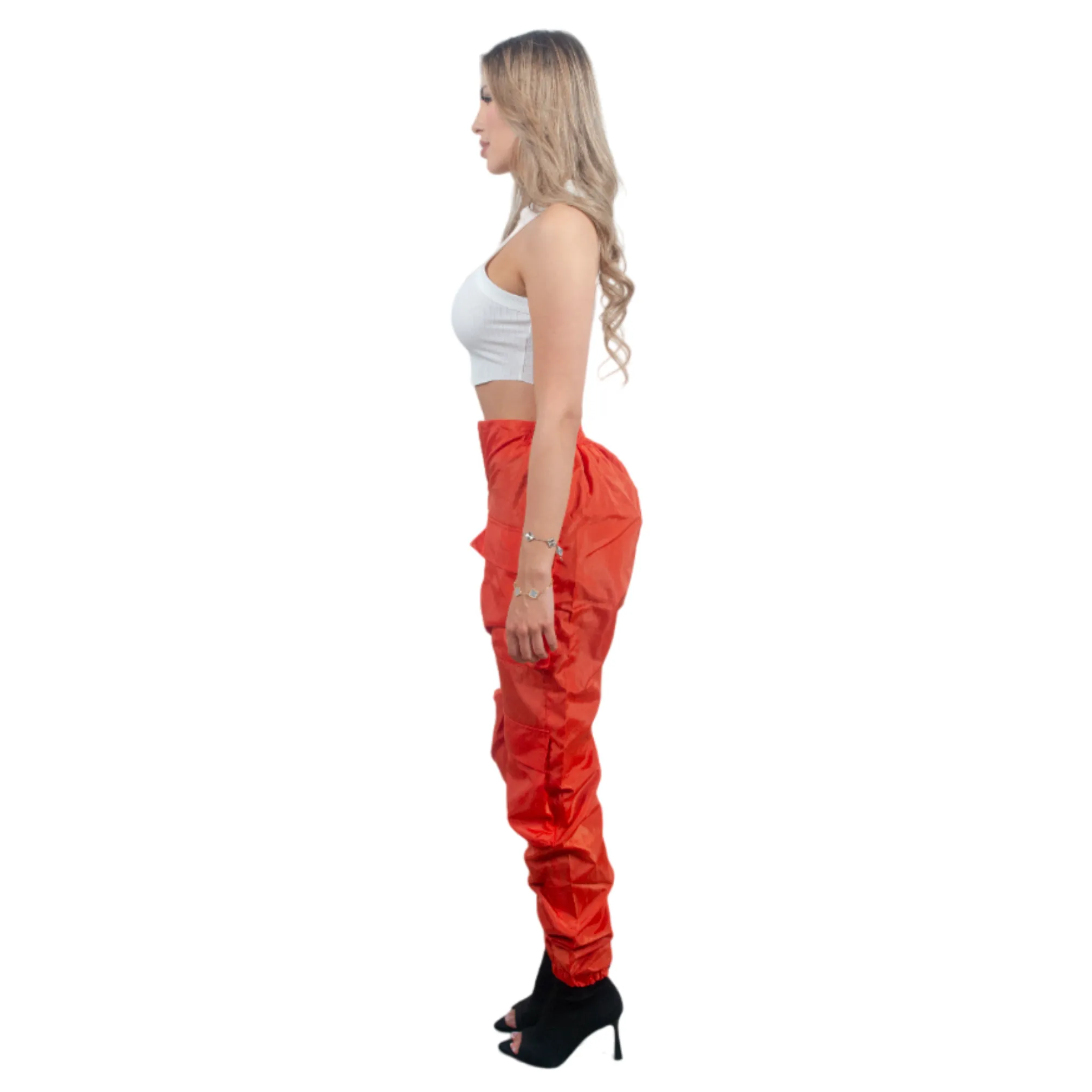 V Cut Cargo Joggers Burnt Orange