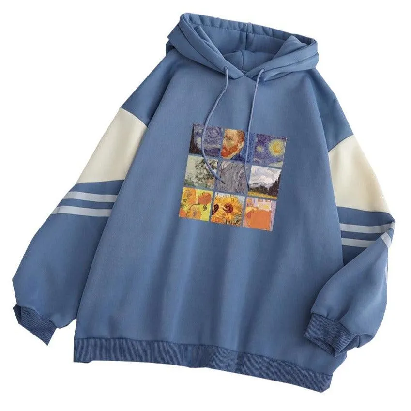 Van Gogh Oil Painting Hoodie: Classic art fashion