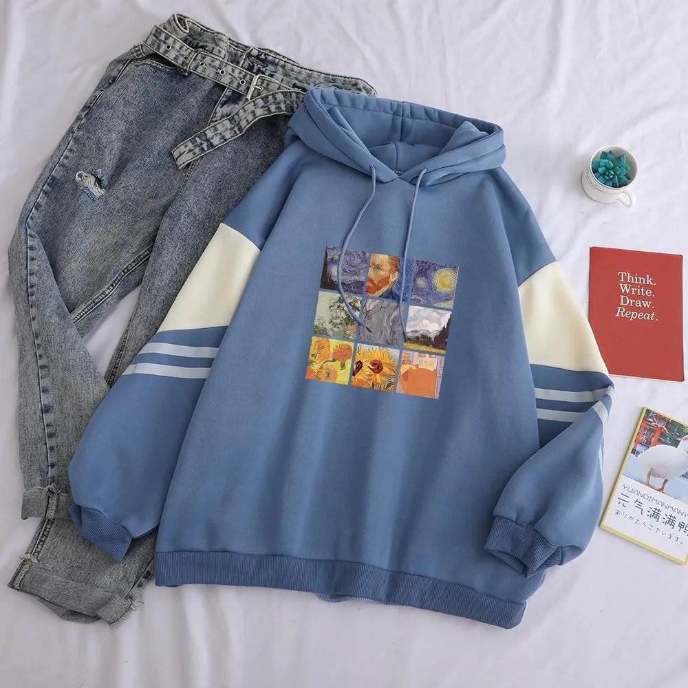 Van Gogh Oil Painting Hoodie: Classic art fashion
