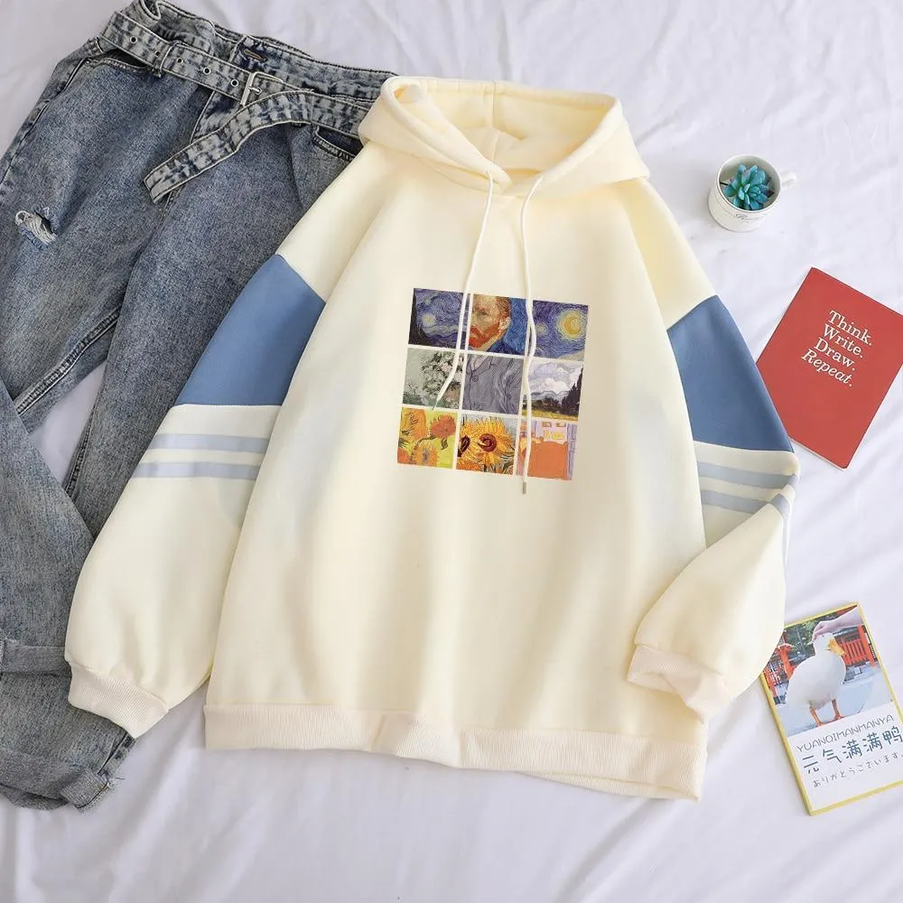 Van Gogh Oil Painting Hoodie: Classic art fashion