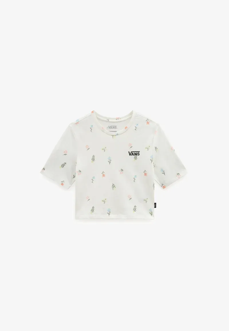 Vans Womens Ditsy Crop Crew Short Sleeve
