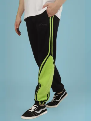 VECTOR BAGGY JOGGERS (BLACK-NEON)