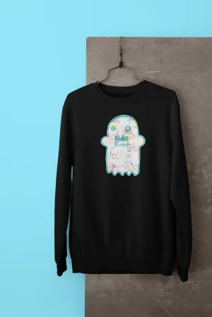 Very Scary Ghost (Media) -  Heavy Blend Crewneck Sweatshirt
