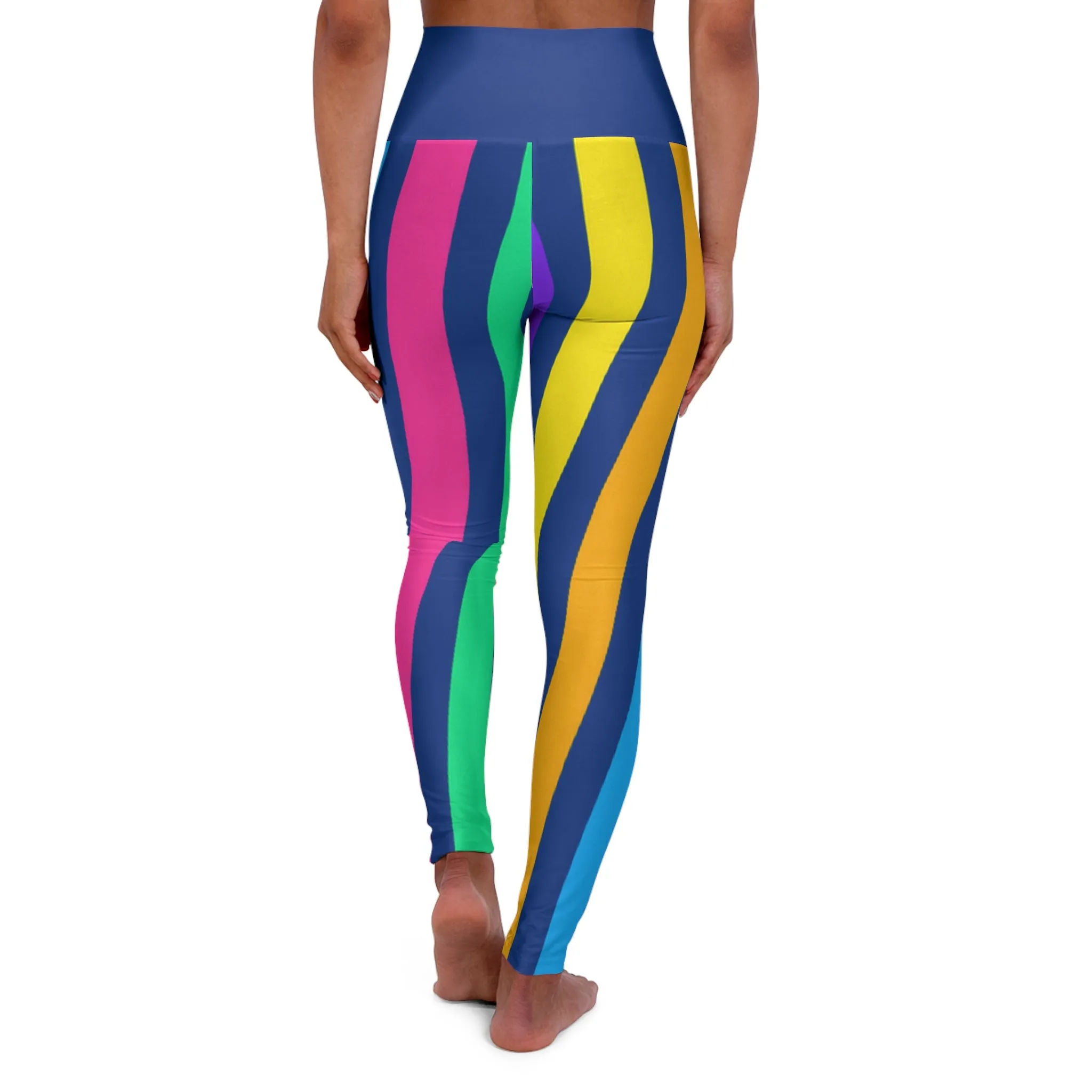 Vibrant High Waisted Yoga Leggings - Perfect for Fitness & Everyday Wear