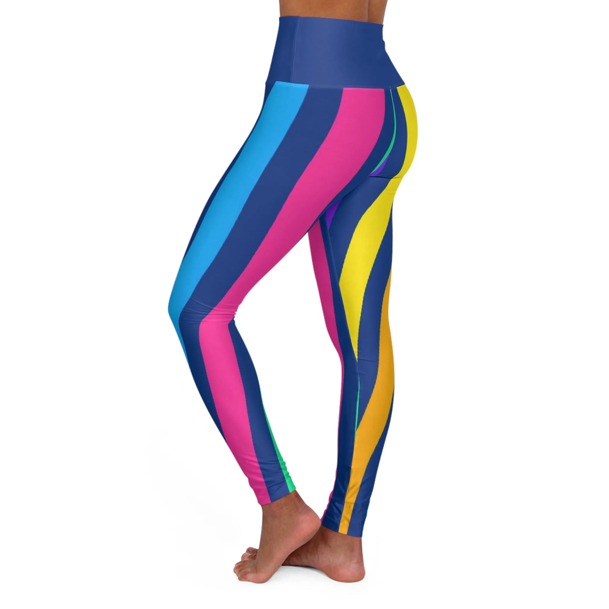Vibrant High Waisted Yoga Leggings - Perfect for Fitness & Everyday Wear
