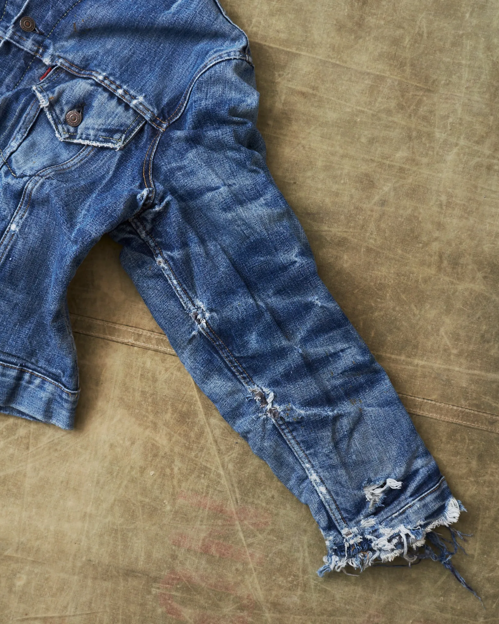 Vintage 1960's Levi's 70505 Big E Blanket Lined Denim Jacket