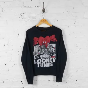 Vintage Looney Tunes Sweatshirt - Black - S