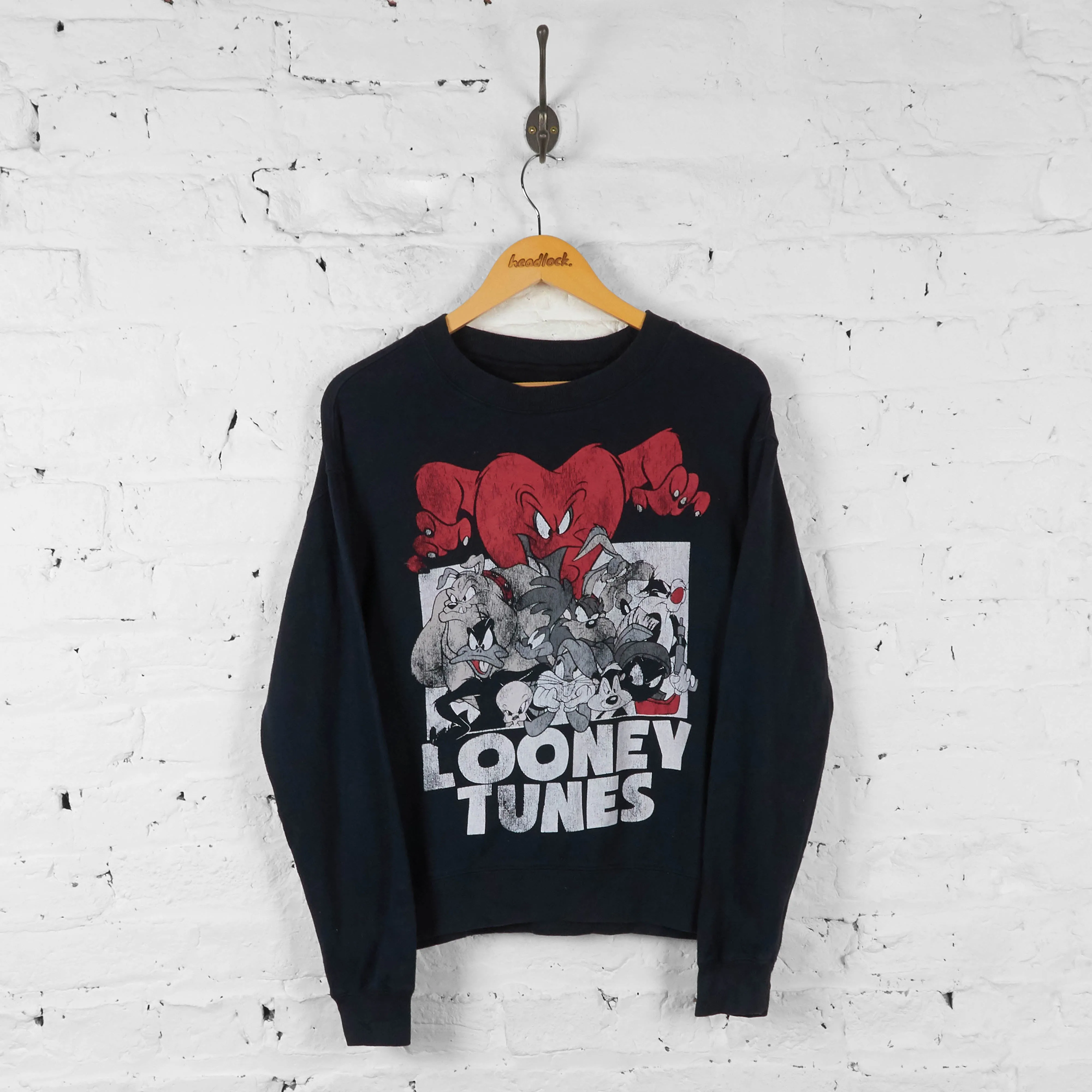 Vintage Looney Tunes Sweatshirt - Black - S