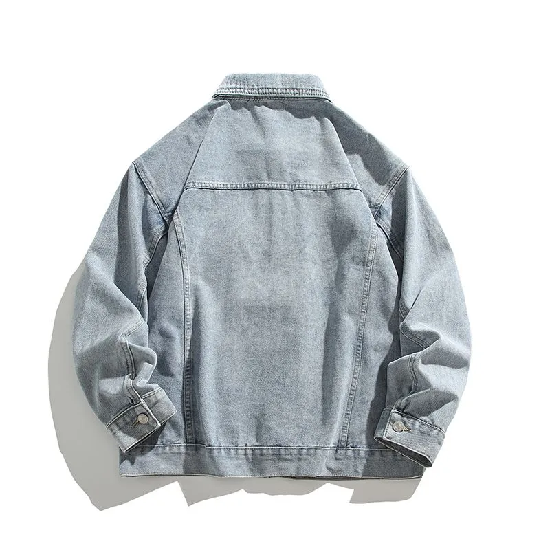 Vintage-style Trucker Jacket for the Casual Man