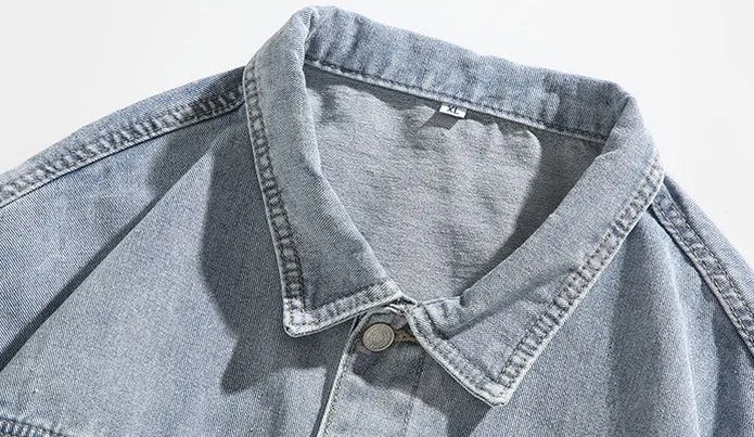 Vintage-style Trucker Jacket for the Casual Man