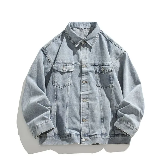 Vintage-style Trucker Jacket for the Casual Man