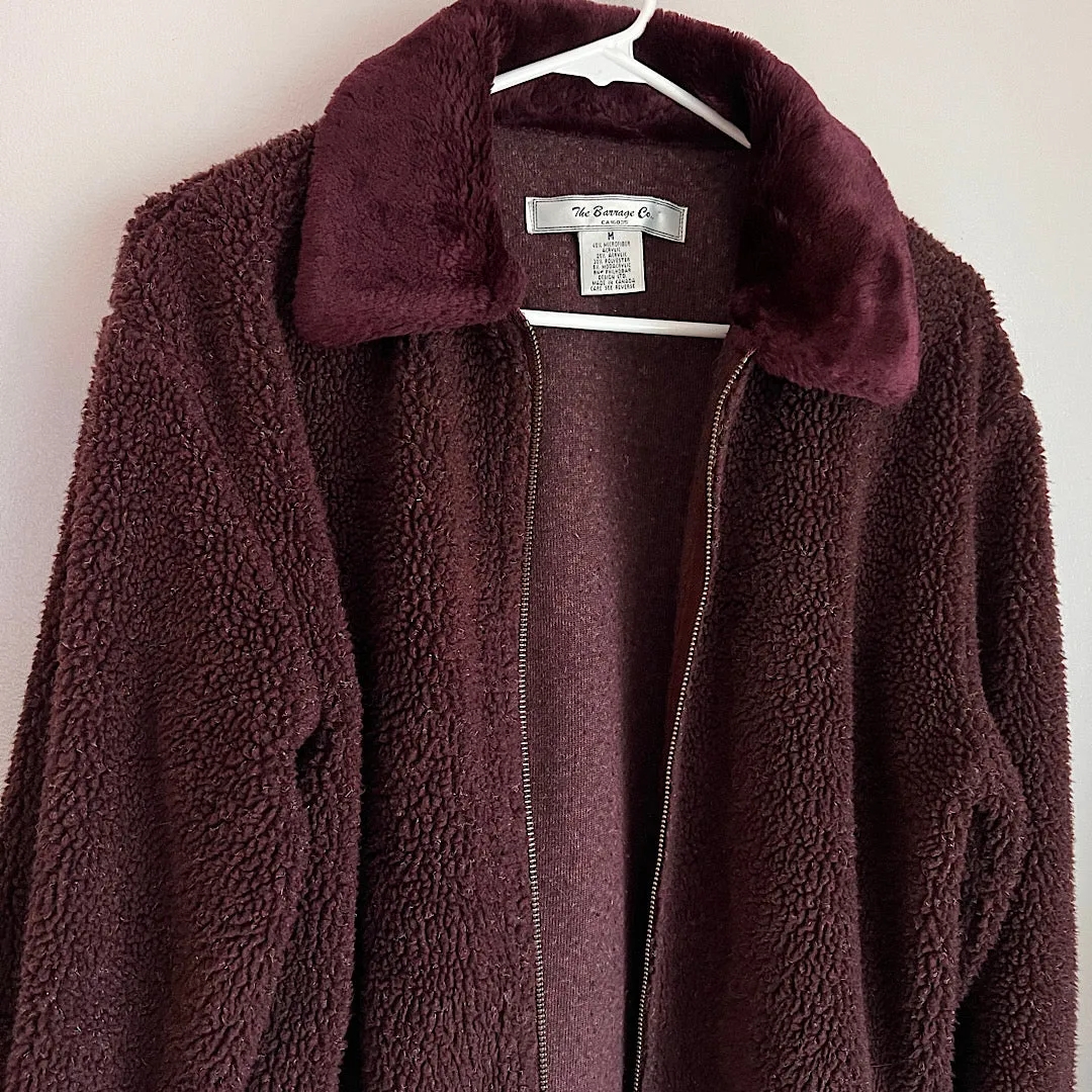 Vintage The Barrage Co. Berber Fleece & Faux Fur Jacket