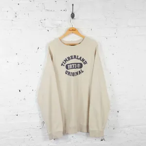 Vintage Timberland Sweatshirt - Cream - XXL