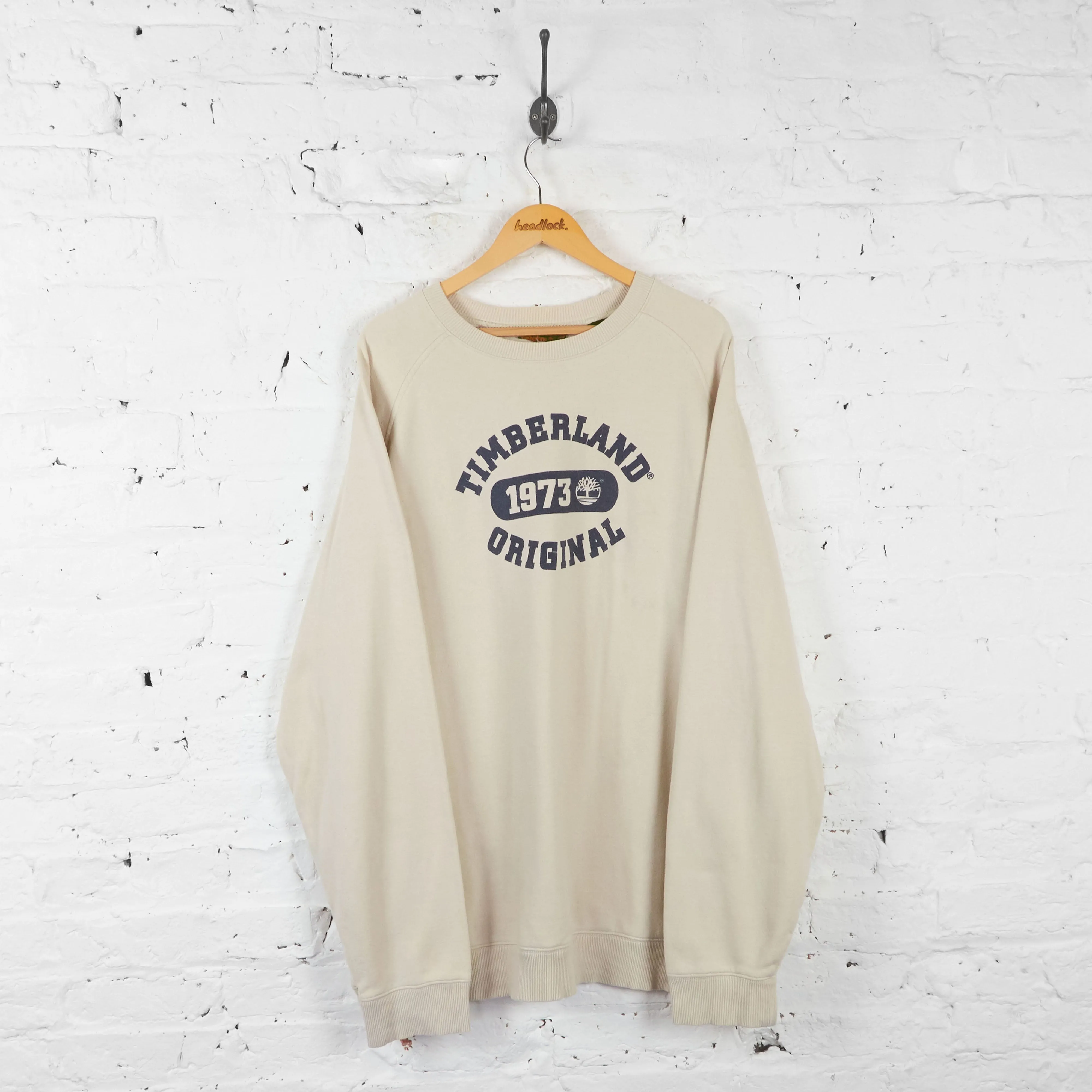 Vintage Timberland Sweatshirt - Cream - XXL