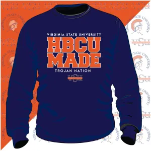 Virginia State  | VSU  HBCU MADE | Navy Unisex Sweatshirts (z) (DK)