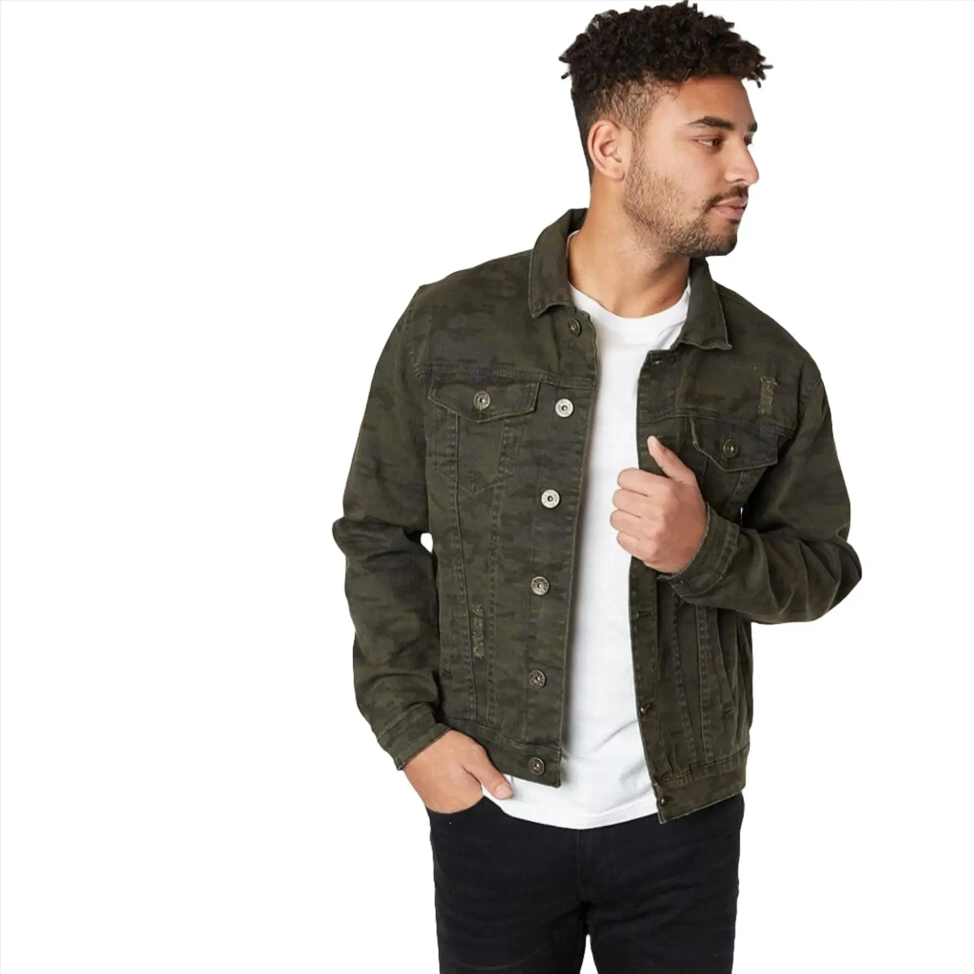 WaiMea Men Jeans Jacket (Black)