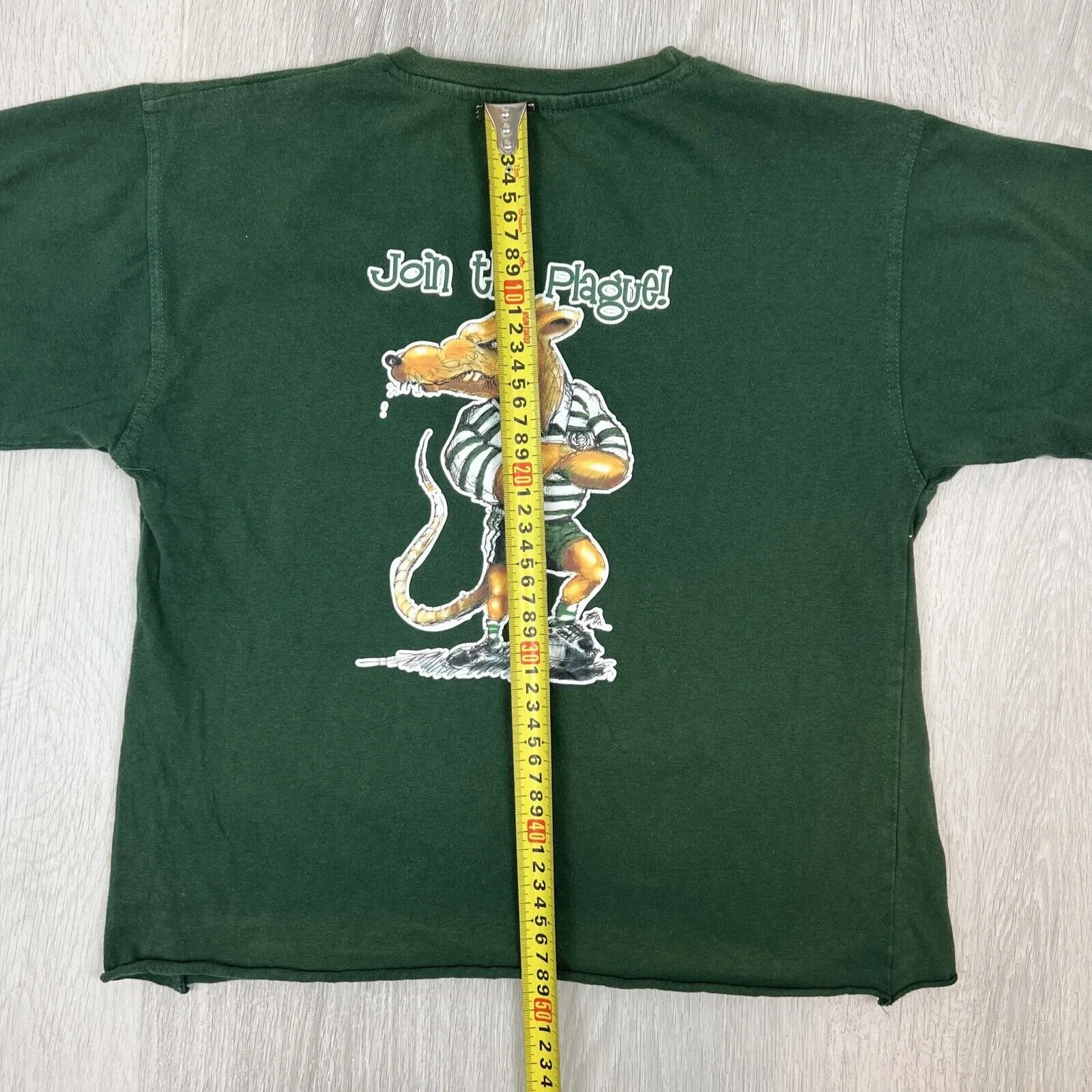 Warringah Rugby Union Club Womens Green Cropped T-Shirt Size Small Approx