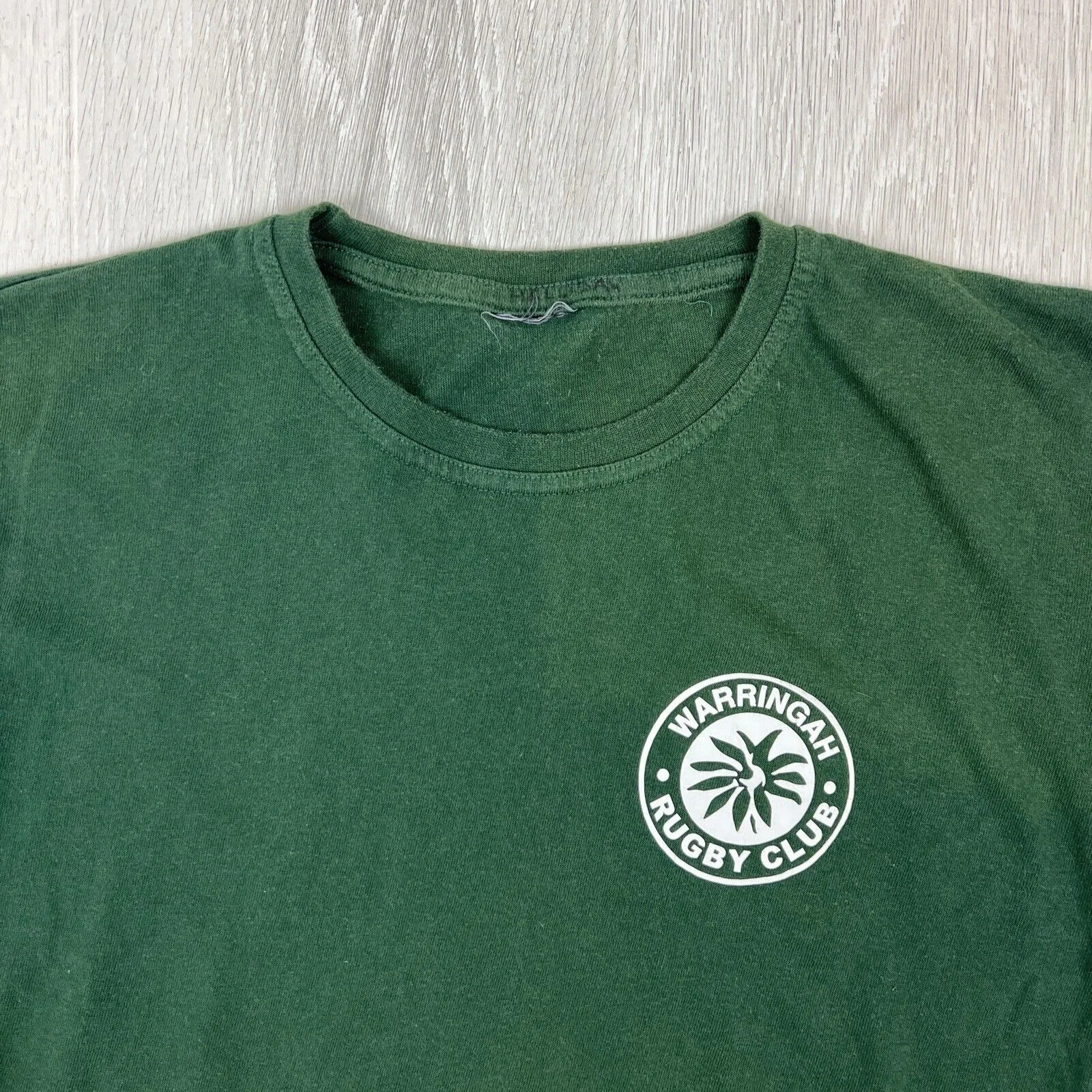 Warringah Rugby Union Club Womens Green Cropped T-Shirt Size Small Approx