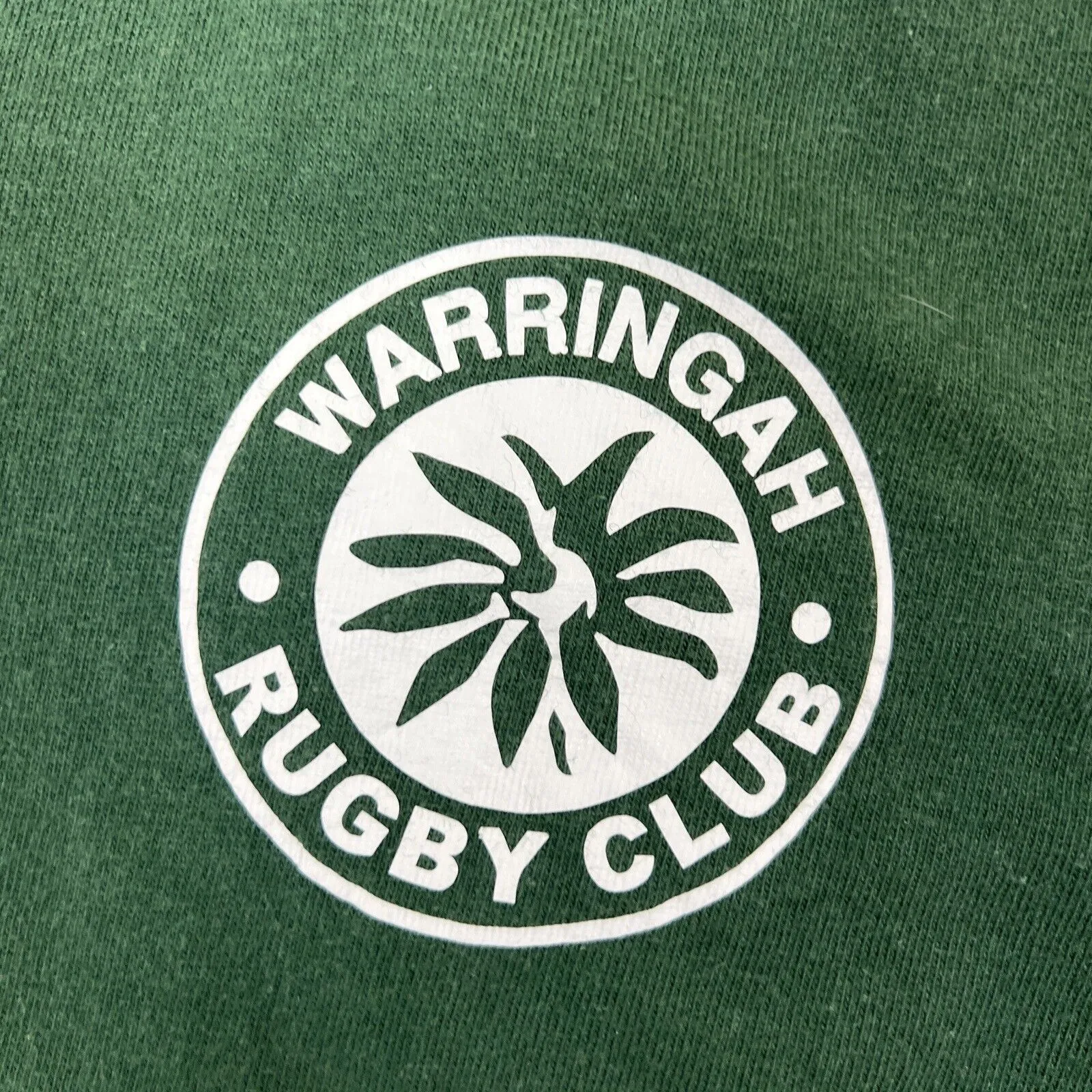 Warringah Rugby Union Club Womens Green Cropped T-Shirt Size Small Approx