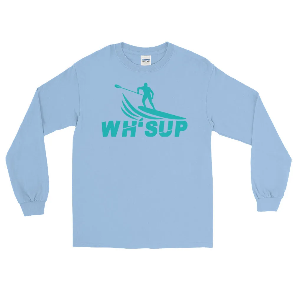 Watchill'n 'WH-SUP Paddle Boarding' - Long Sleeve T-Shirt (Turquoise)