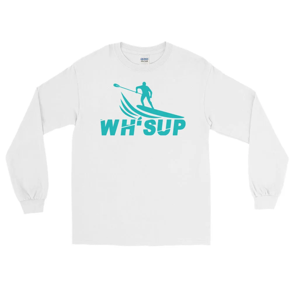 Watchill'n 'WH-SUP Paddle Boarding' - Long Sleeve T-Shirt (Turquoise)