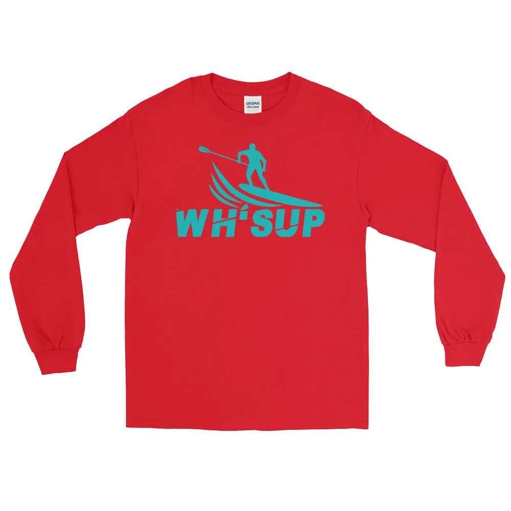 Watchill'n 'WH-SUP Paddle Boarding' - Long Sleeve T-Shirt (Turquoise)