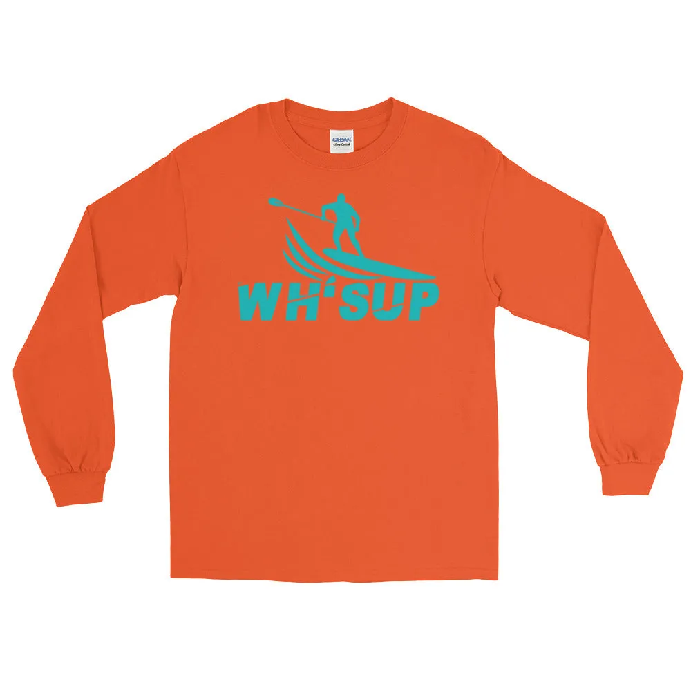 Watchill'n 'WH-SUP Paddle Boarding' - Long Sleeve T-Shirt (Turquoise)