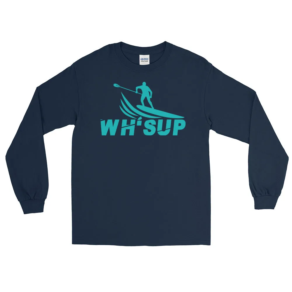 Watchill'n 'WH-SUP Paddle Boarding' - Long Sleeve T-Shirt (Turquoise)