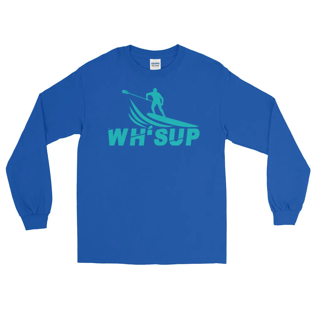 Watchill'n 'WH-SUP Paddle Boarding' - Long Sleeve T-Shirt (Turquoise)