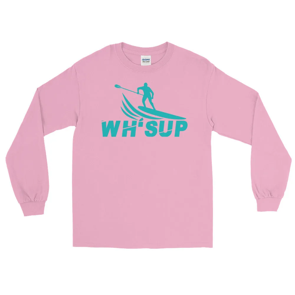 Watchill'n 'WH-SUP Paddle Boarding' - Long Sleeve T-Shirt (Turquoise)