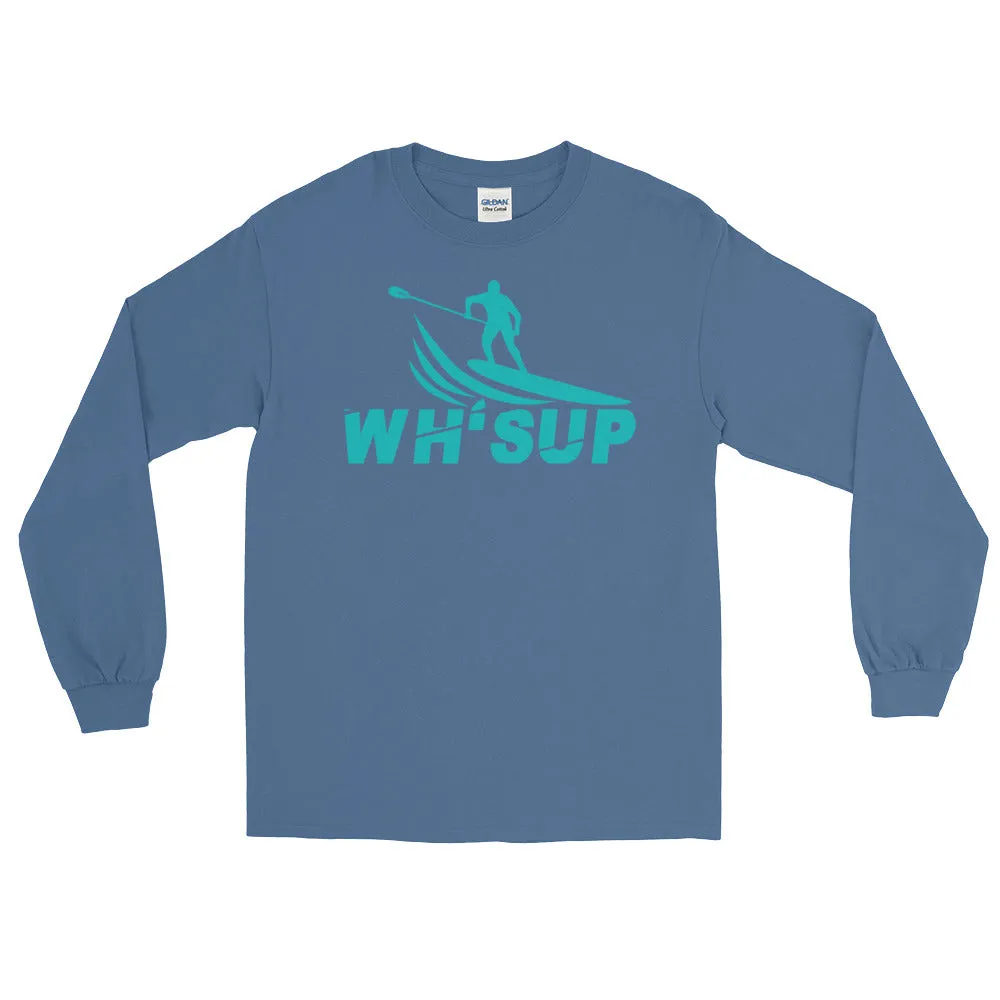Watchill'n 'WH-SUP Paddle Boarding' - Long Sleeve T-Shirt (Turquoise)