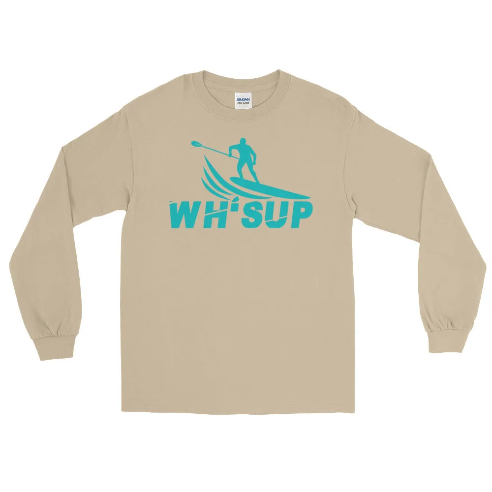 Watchill'n 'WH-SUP Paddle Boarding' - Long Sleeve T-Shirt (Turquoise)