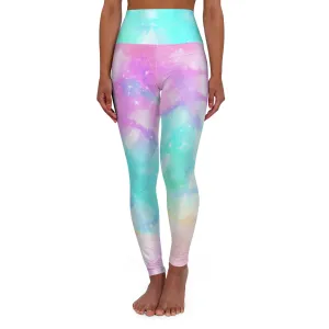 Whimsical Waters High Waisted Yoga Leggings for Fitness & Style